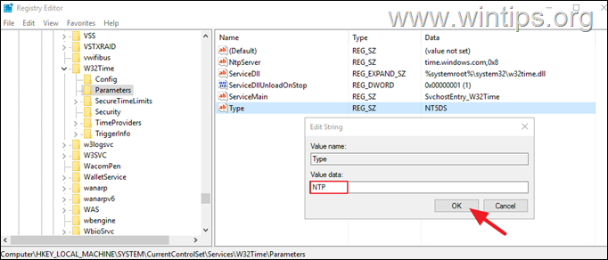 Configure NTP Server on PDC through Registry.