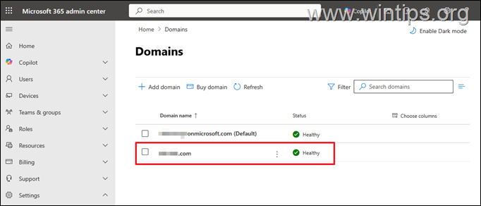 Verify Domain Name in Microsoft 365