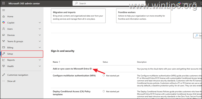Sync Ad users and devices to Microsoft Entra ID. 