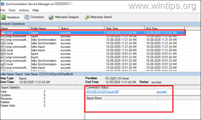 How to FIX: Permission error 8344 in Azure AD Connect Synchronization.