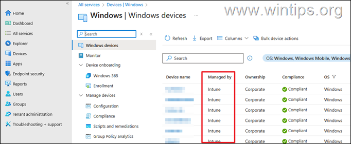 Verify Device Enrollment in Intune