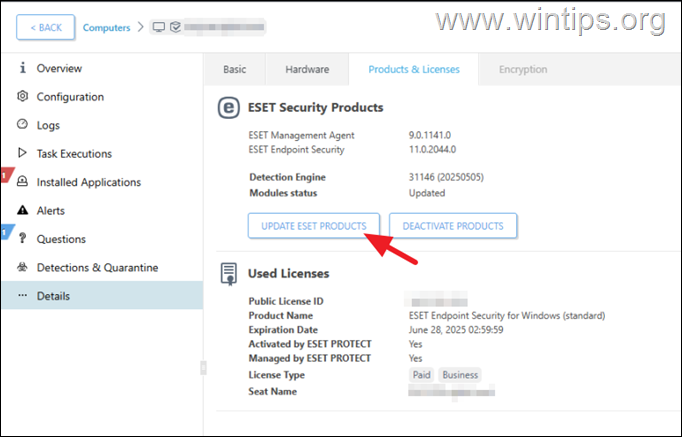 Update ESET Mnagement Agent