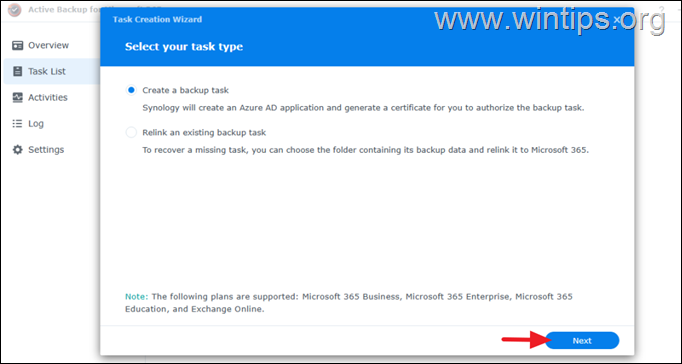 How to back up Microsoft 365 data to a Synology NAS with Active Backup for Microsoft 365 