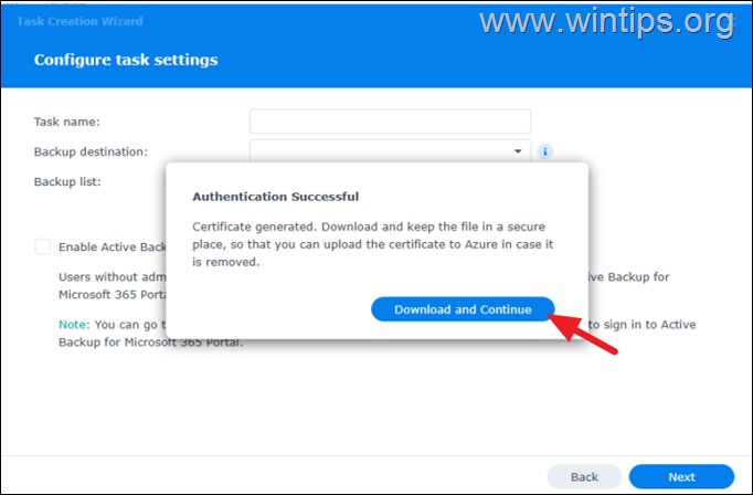 How to backup Microsoft 365 to NAS