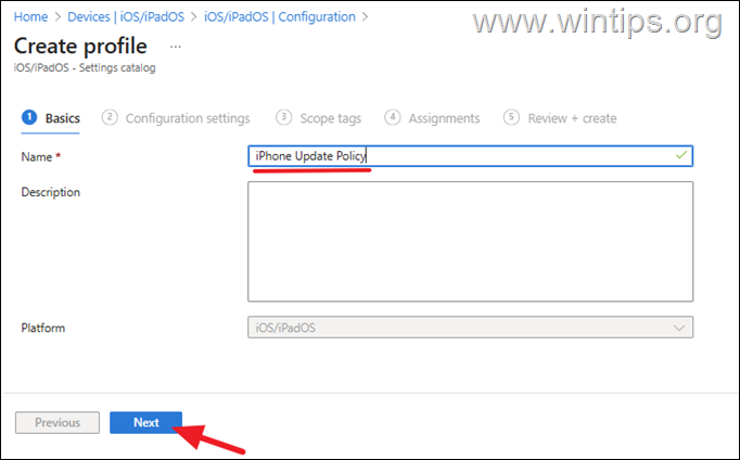 How to Create a DDM Update Policy for iOS devices in Intune.