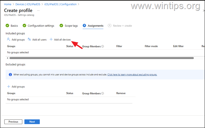 Create iPhone Update Policy in Microsoft 365 Intune