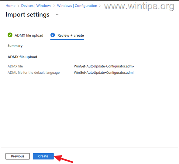 Import WinGet-AutoUpdate-Intune ADMX