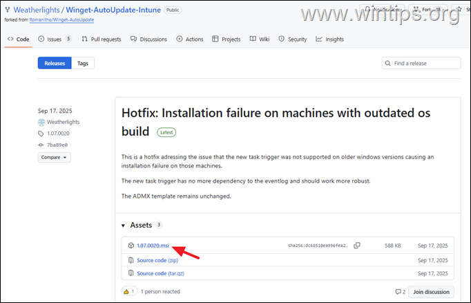 Install "Winget-AutoUpdate-aaS" via Intune