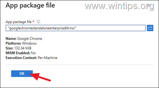 intune LoB app deployment