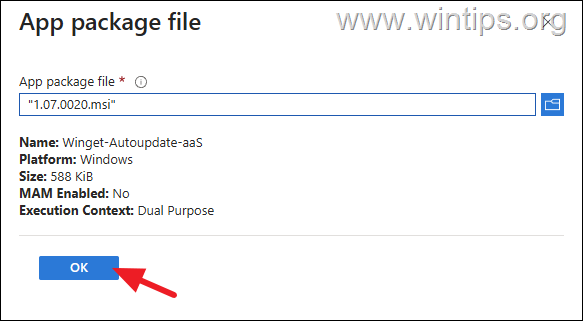 Deploy WinGet-AutoUpdate MSI file in Intune