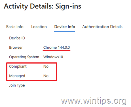 Entra-ID Sign-in logs - non-compliant and unmanaged