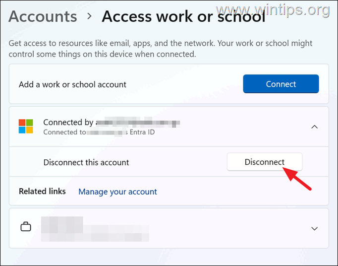 Windows 11 - Disconnect Microsoft Account