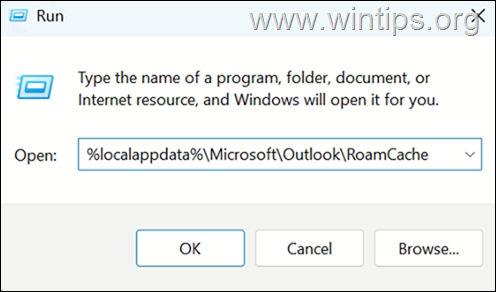 Clear Outlook Cache