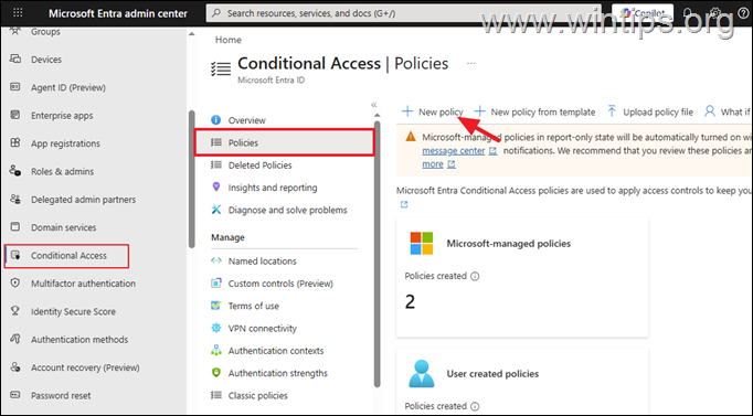 Create A Conditional Access Policy to Allow SMTP AUTH only for the certain Public IP Address