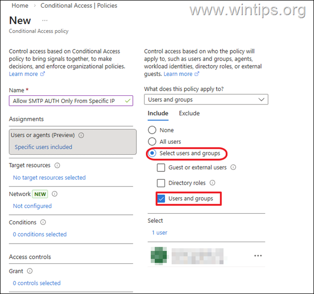 Allow SMTP AUTH Only From Specific Public IP Address