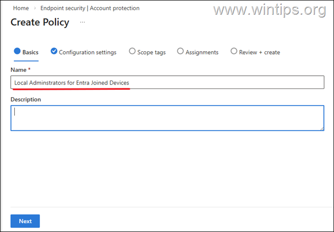 Add Local Administrator - Intune Policy