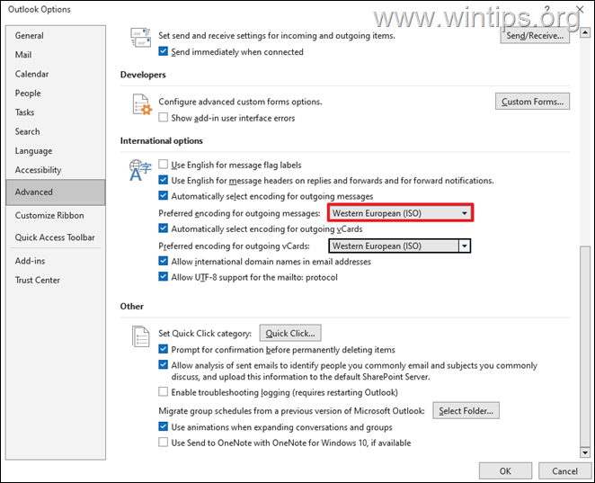 FIX Outlook German Umlauts displays as Question Marks 