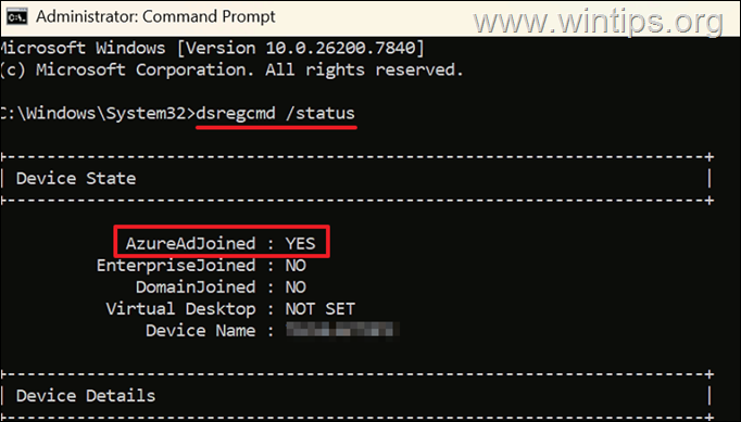 Check Entra ID - Intune Join Status