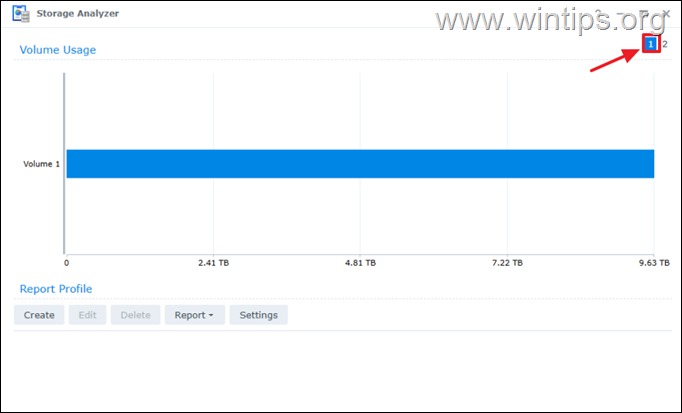 analyze storage space synology nas