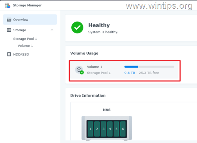 How to Check Storage Usage on a Synology NAS.