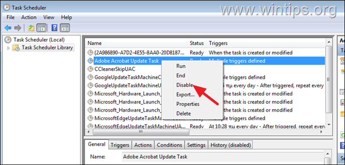 Disable Adobe Acrobat Update Task