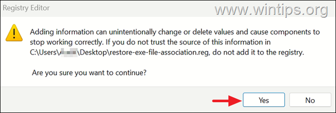 restore-exe-associatons Restore EXE file associations - Windows 11