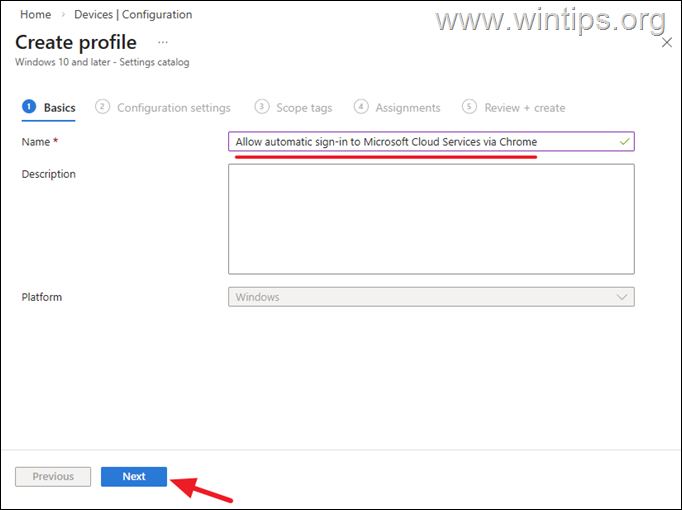  Allow automatic sign-in to Microsoft cloud identity providers for Chrome.