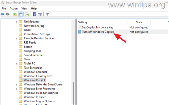 Disable Copilot Group Policy