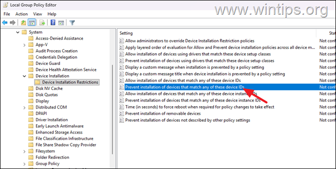 Prevent Windows Update from Installing Drivers for Specific Device - Group Policy