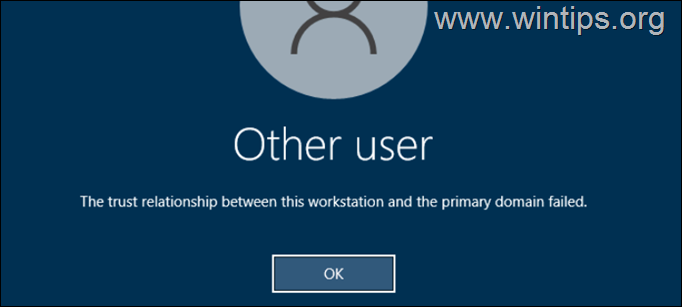 Fix "The Trust Relationship Between This Workstation and the Primary Domain Failed"
