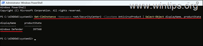 Check Registered Antivirus