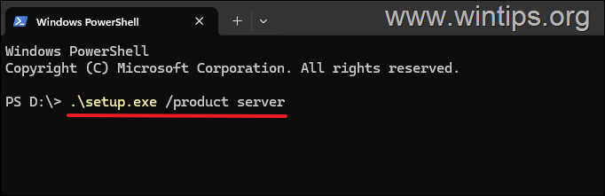 Upgrade to Windows 11 26H2 with the Product Server command