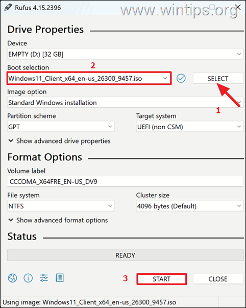Clean Install Windows 11 26H2 with Rufus