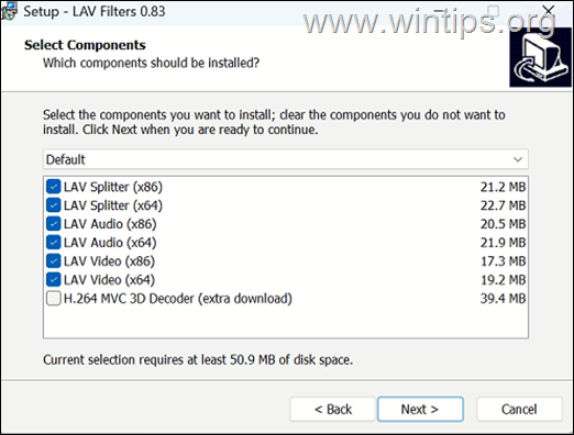 Install LAV Filters